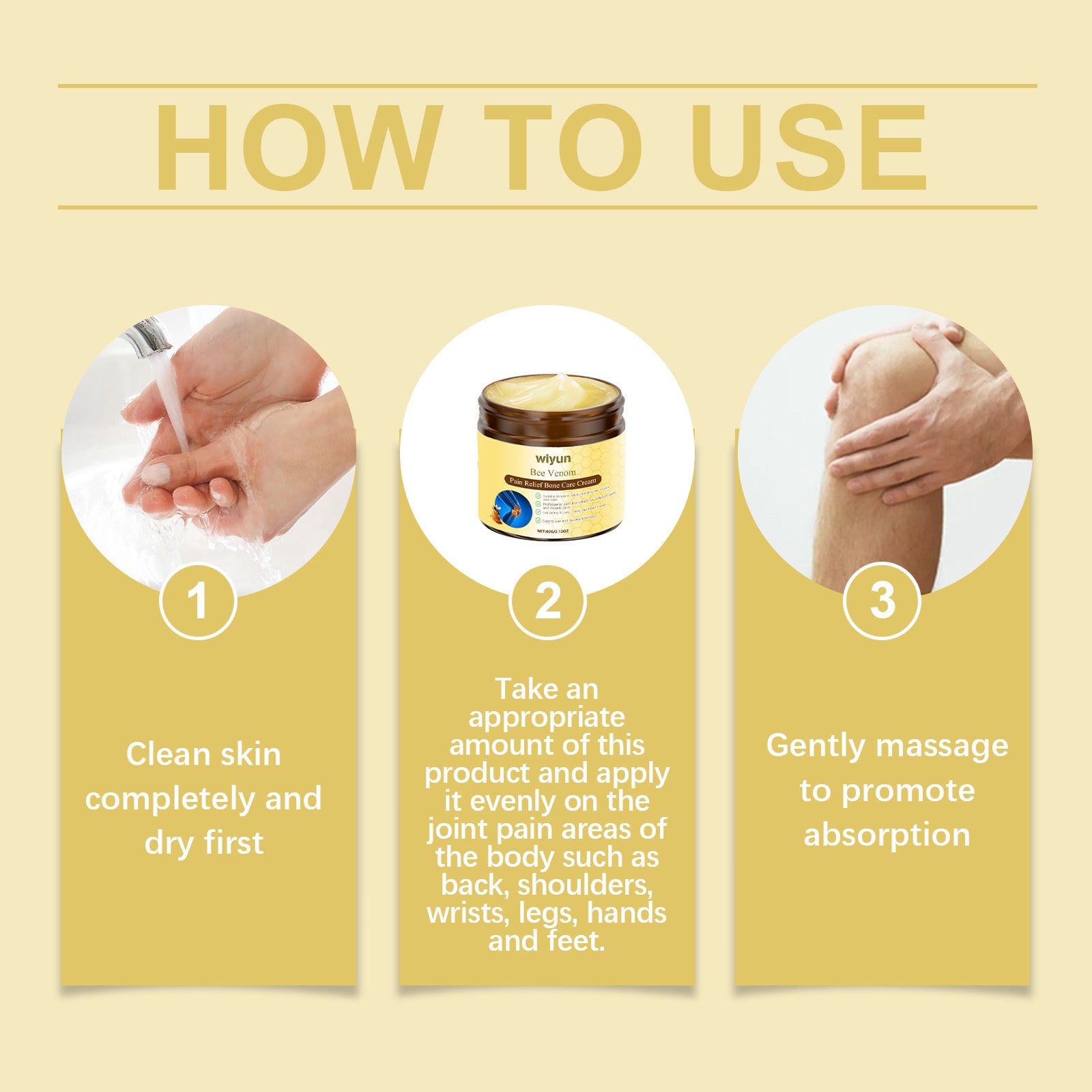 Wiyun Bee Venom Joint Care Soothing Cream