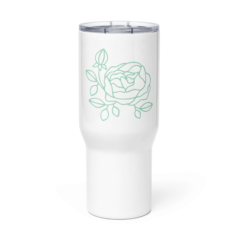 Travel mug with a handle